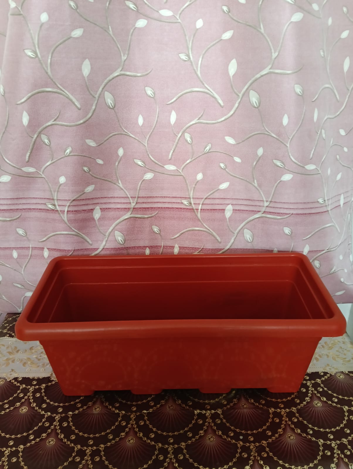 24 inch window planter red